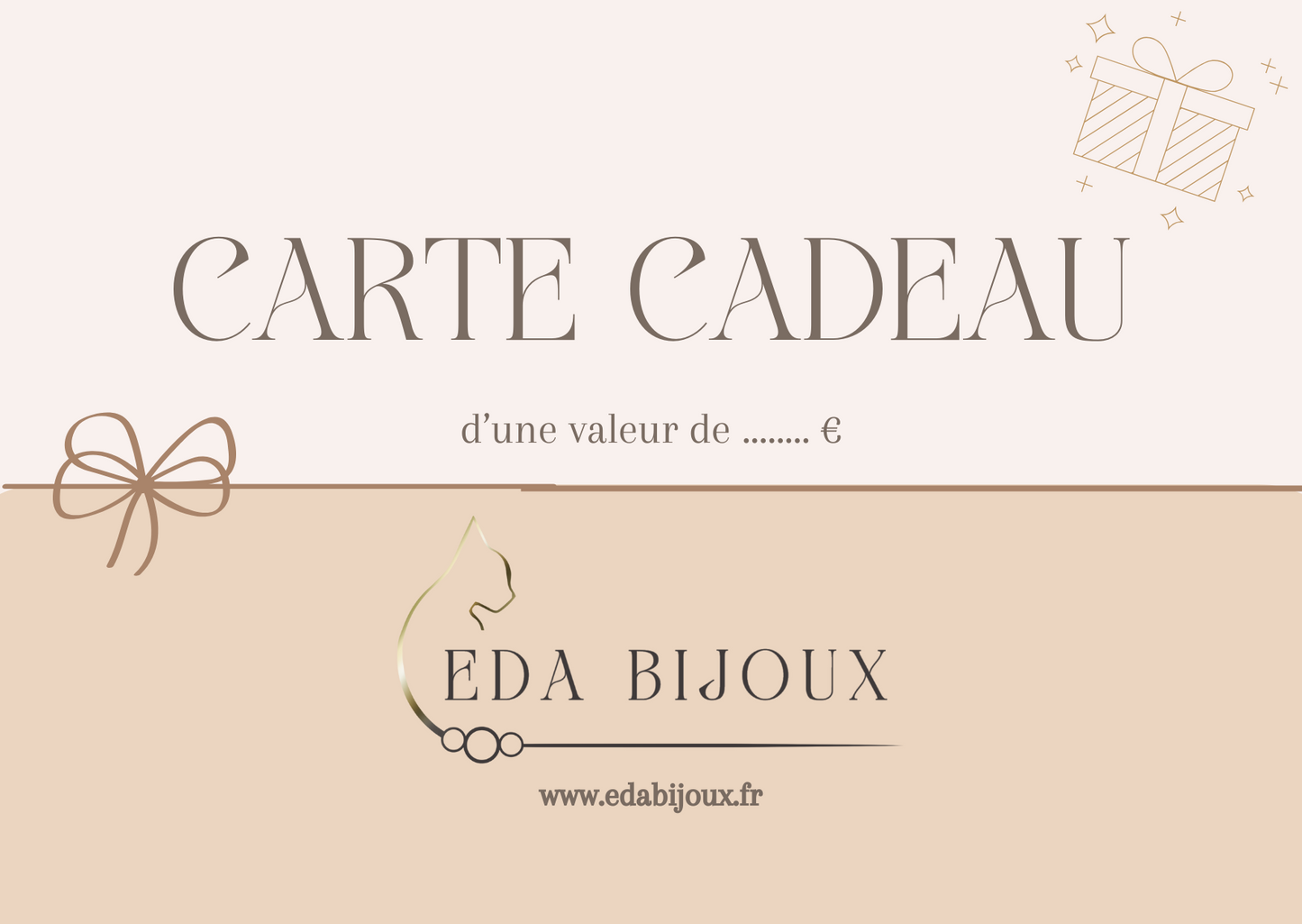 Carte-cadeau EdaBijoux (envoi par mail)